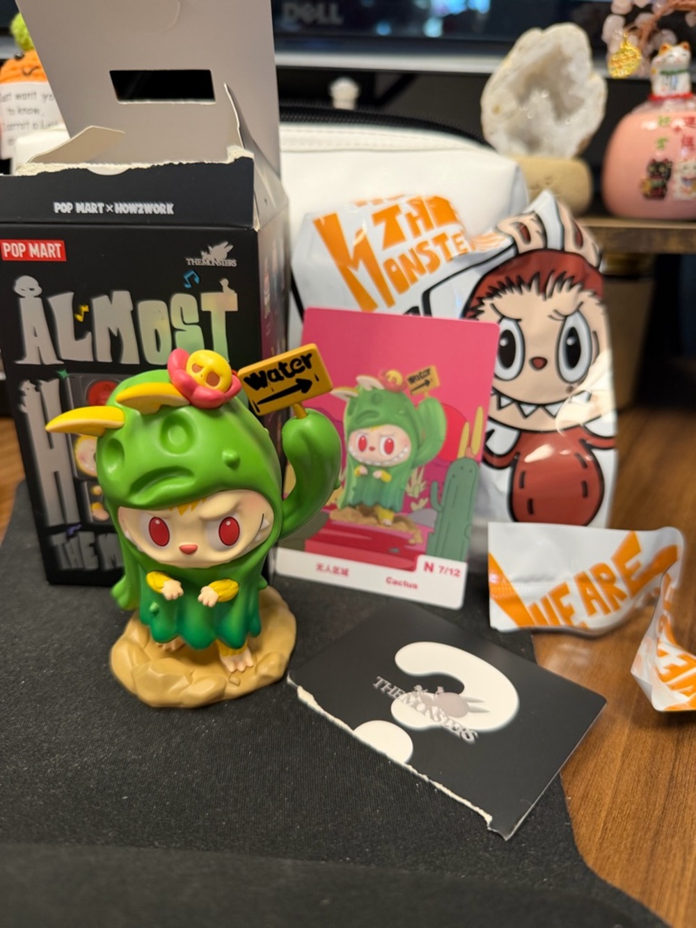 OPENED Pop Mart x Labubu Almost Hidden Cute Cactus Figurine ❤️